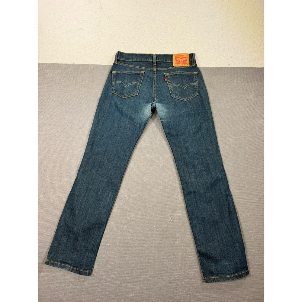 Levis 511 Slim Fit Mens Jeans Dark Wash Denim W32 L29 04511-0408